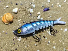 Kingdom-Señuelos de Pesca con articulaciones múltiples, cebos duros de hundimiento, 90mm, 120mm y 140mm, wobblers realistas, Lucio