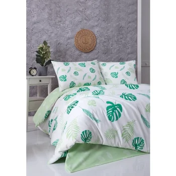 

All Home by Zorluteks Double Duvet Cover Set - Leaf