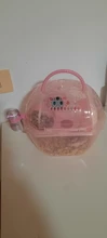 Hamster Cage Mouse House-Equipped-Accessories Transparent Plastic Portable New-Style