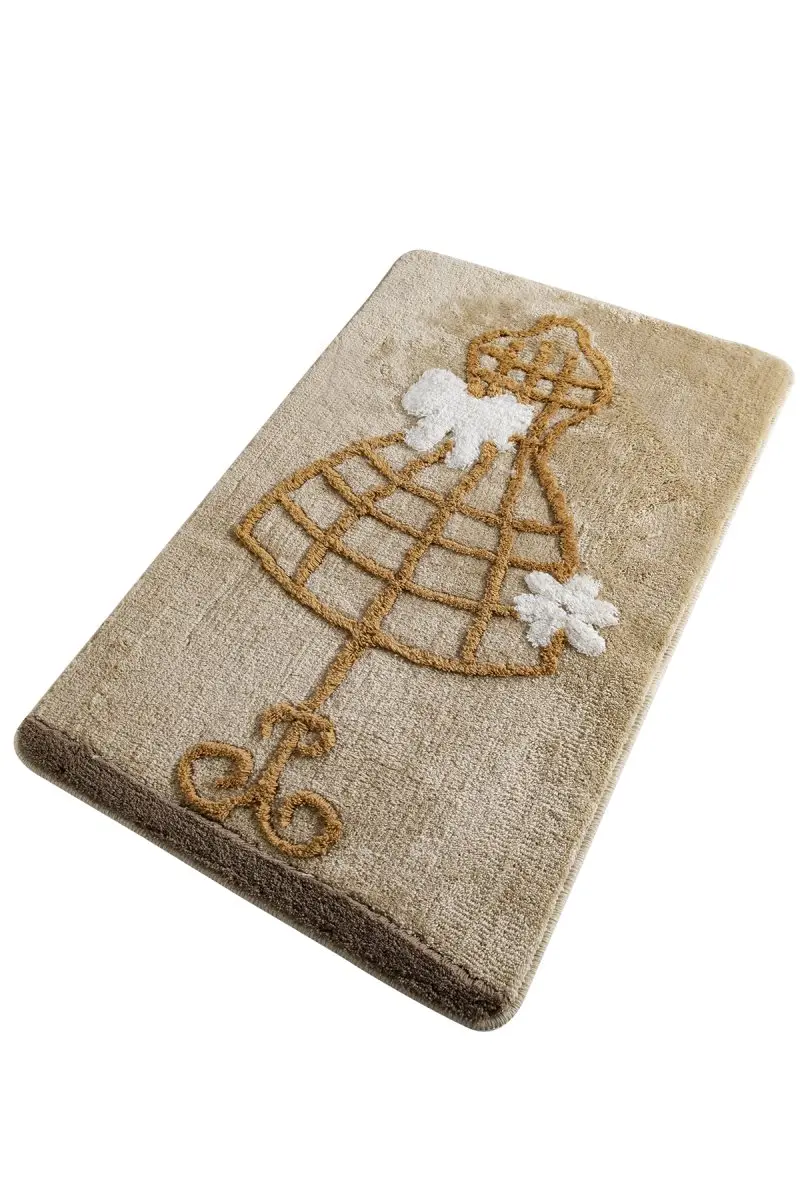 Bath Mat-mats | Mat Bath Mats Non Slip Anti Mould Mats Dress Coffee 60X100 Cm