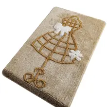 Bath Mat-mats | Mat Bath Mats Non Slip Anti Mould Mats Dress Coffee 60X100 Cm