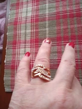 FDLK-Anillo de aleación de lujo para mujer, con incrustaciones, regalo de joyería