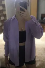 KPYTOMOA-blusas holgadas asimétricas de manga larga para mujer, camisas de pana con bolsillos de gran tamaño a la moda, Tops Chic para mujer 2020