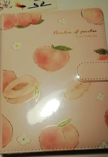 Kawaii stationery collection-Conjunto de papelería con peach para verano, pequeño bolígrafo con hebilla magnética, cinta con calendario de Cuenta regresiva