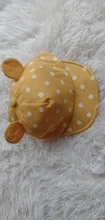 Sombrero de sol con orejas para niños, gorra de béisbol con estampado de lunares para bebé, niño y niña, gorra de béisbol con orejas para fotografía de carretera, primavera y verano