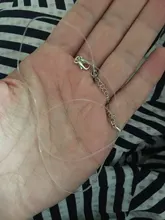 DoreenBeads de moda Invisible transparente línea de pesca collar de diamante de imitación de cuello de encaje de las mujeres joyería minimalista