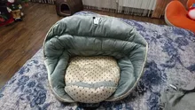 Asiento de coche para perros medianos y pequeños, cama de viaje para perros pequeños, asiento frontal/trasero, interior, portador de coche, cubierta de cama extraíble