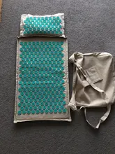 Estera de Yoga de acupresión con bolsa, cojín de acupresión de lino natural con palma de coco, cojín deportivo