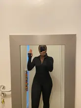 FQLWL Streetwear blanco negro tejido Sexy Bodycon Jumpsuit mujeres overoles 2019 manga larga Skinny Rompers mujer Jumpsuit femenino