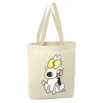 

Angemiel Bag Crazy Dog Shopping Beach Tote Bag