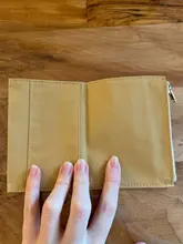 Olive Green Canvas Zipper pocket For Travelers Notebook Accessory Standard Regular size paper card holder storage bag