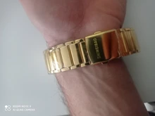 XFCS-reloj grande de acero dorado para hombre, de cuarzo, informal, con doble horario, Militar