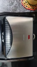 Cecotec RocknGrill 1000W Parrilla Grill Eléctrica Plancha y Sandwichera Revestimiento Ecológico con Bandeja Recogegrasas Superficie Amplia Cocinado Placa Flotante Adapta Altura con Indicador Luminoso y Asa