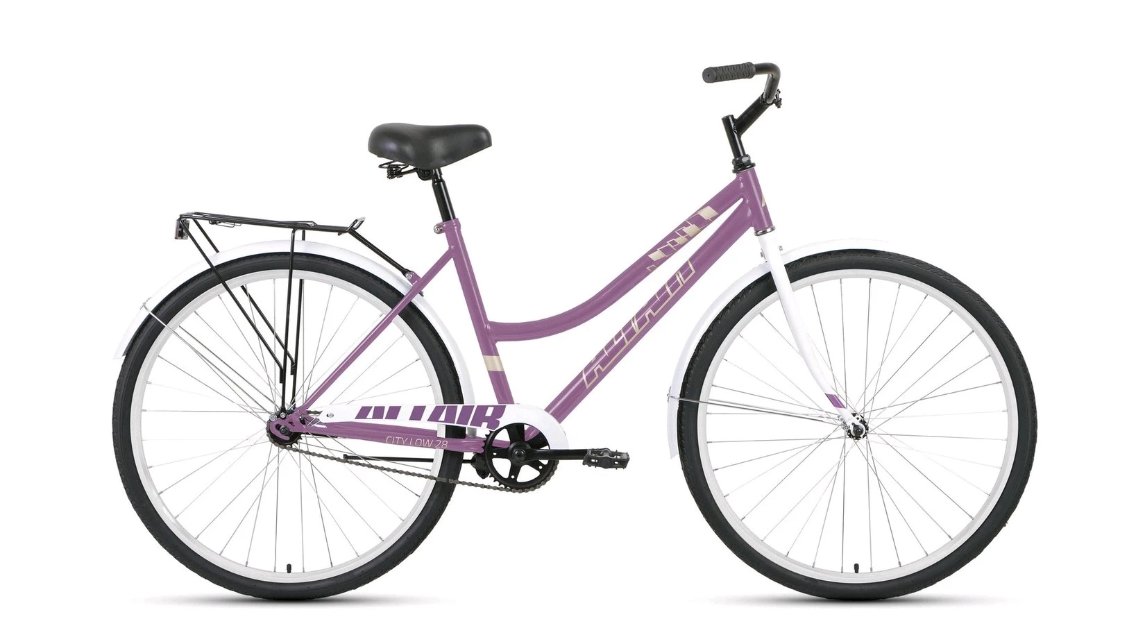 28 ALTAIR CITY low (28" 1 ск. рост. 19") 2022 фиолетовый/белый RBK22AL28026 велосипед |