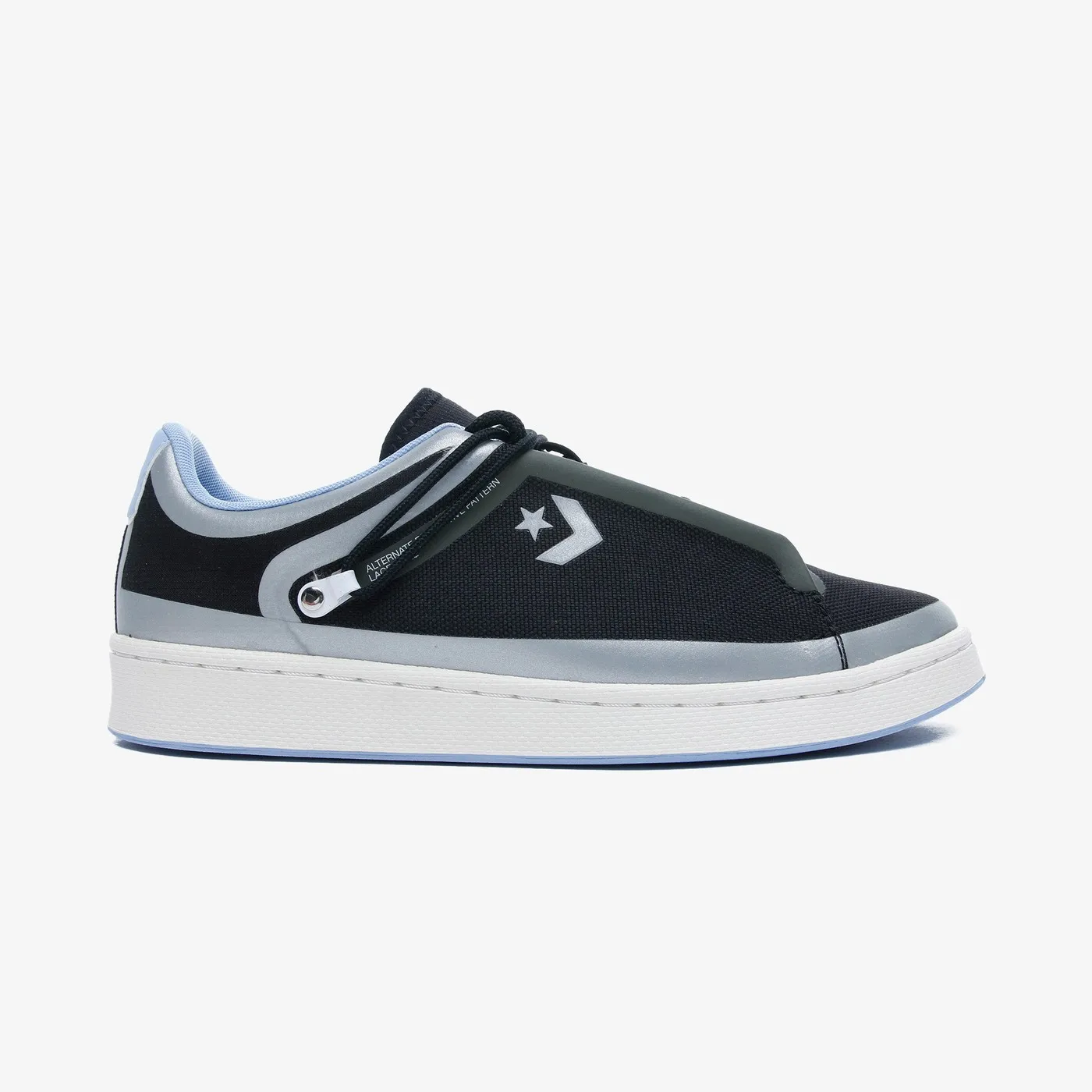 Мужские черные кожаные кроссовки Converse Pro с низкой лентой-предохранителем 169524C-001