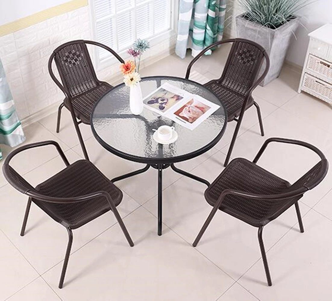 Set Outdoor Garden Coffee Table And Chairs Dining Furniture Set Garden