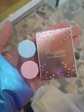 Lentillas para Cosplay de Halloween, lentes de contacto de Color avellanado, azul y rojo, 1 par (2 uds.)