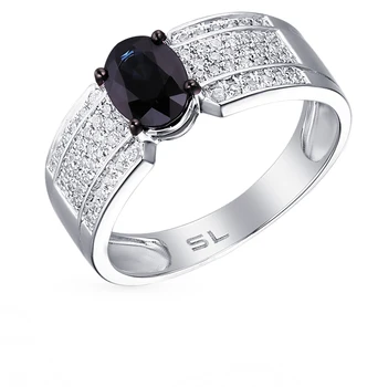 

Gold ring with sapphires and diamonds sunlight sample 585 test