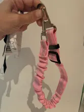 Suministros para mascotas para cinturón de seguridad de coche cinturón de silla para perro correa del cinturón del vehículo ajustable acolchado elástico reflectante de seguridad para perro gato