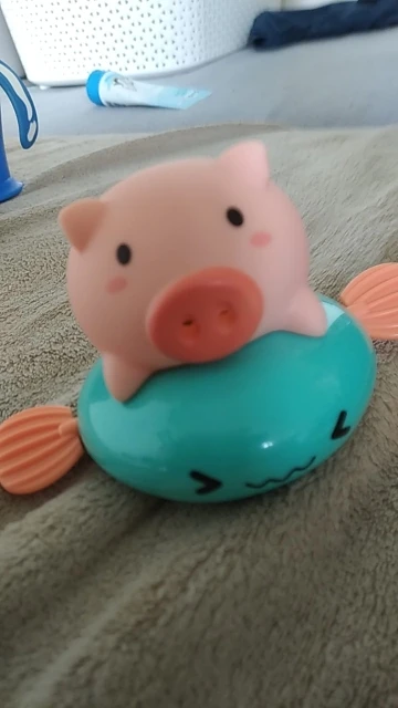 1 sztuk Cute Cartoon zwierząt ciągnąć zabawka do kąpieli świnia klasyczne dziecko wodne zabawki niemowlę pływać żółw zwinięty ła