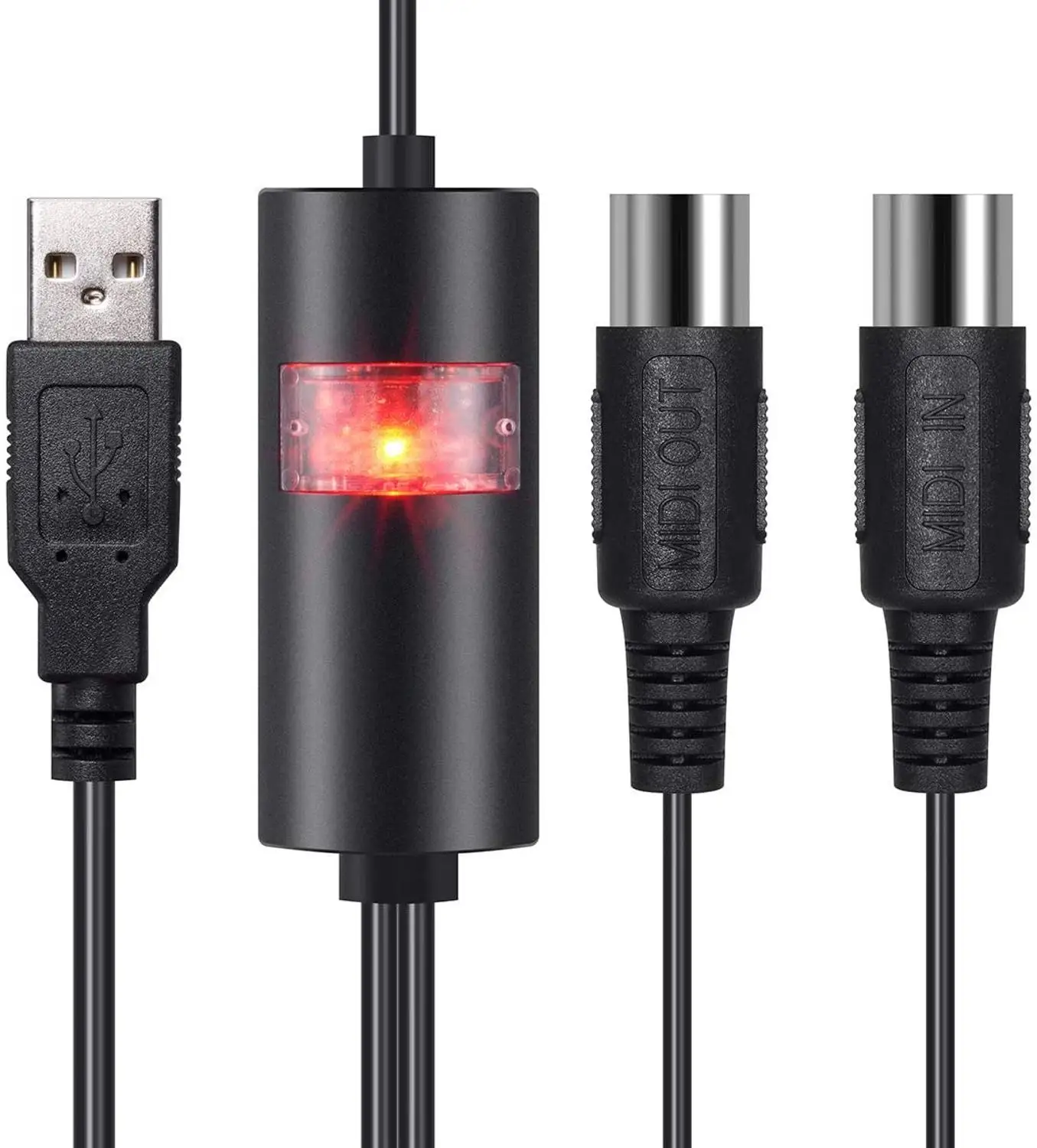 Электрический барабан для пианино с USB на 2 миди-интерфейса переходник кабелем ПК