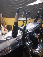 Accesorios de tambor, Clip de percusión, soporte de abrazadera de borde de micrófono de tambor de cobre plástico, piezas de Clips de tambor de instrumento