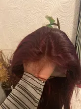 99J Borgoña transparente pelucas delanteras de encaje 4x4 de cierre de encaje pelucas brasileño recto 13*1 T parte pelucas de cabello humano Pre arrancó Remy