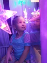 Lights Curtain-String Moon-Lamp Window-Decor Christmas Garland Fairy Icicle-Star LED