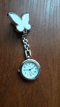 Verpleegster horloge enfermera reloj de Mujeres de moda mariposa enfermera reloj Clip-Fob broche reloj de bolsillo reloj de enfermera W3