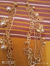 Pulseras con cadena de Color dorado multicapa para mujer, brazaletes con dije de corazón, brazaletes de cristal, novedad de 2020