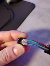 Interruptor de botón de Reinicio de Metal para PC, reinicio LED, 12mm, 16mm, 19mm, 22mm, con Cable de placa base de 60cm, interruptor de alimentación para PC