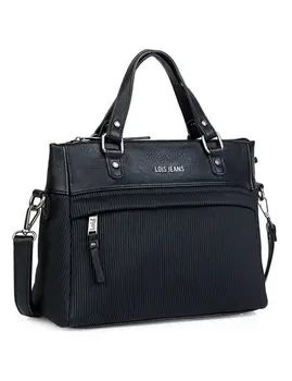

Lois quilted black horizontal shoulder bag