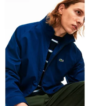 

Brand windbreaker LACOSTE TWILL Jacket for men Dark Blue brand. Fashion autumn/winter