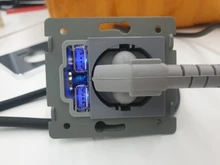 Adapter Charging-Socket Socket-Pow Glass-Panel Wall-Charger Eu-Plug Jiubei Crystal White