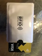 5 uds. De fundas de aluminio con bloqueo para lector de tarjetas bancarias, tarjetero para tarjetas bancarias, protección para tarjetas bancarias, soporte NFC de Metal para tarjetas de crédito