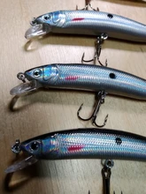 3D Eyes Floating Minnow Wobblers Fishing-Lure Laser Crankbait Aritificial Hard-Plastic