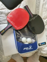 Raqueta de Ping Pong para CROSSWAY 3 Star Tyro, para adultos, para entrenamiento, superpotente, con funda giratoria