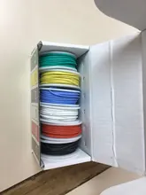 Cable de cobre flexible en diferentes colores, aislante de silicona flexible, calibres en AWG 30, 28, 26, 24, 22, 20 y 18, paquete con 6 colores, linea DIY