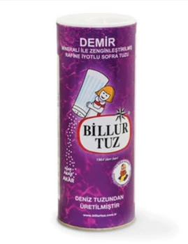 

Billur Tuz Iron Mineral Refined Iodized Table Salt 500 G