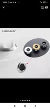 Sink Ceramic-Pots Overflow-Cover Chrome-Basin Round Plastic/copper-Insert 1pcs