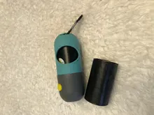 Dispensador de bolsas de caca de perro Degradable, bolsas de basura portátiles para mascotas, para exteriores, luz LED, ecológico, suministros de limpieza
