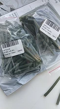 Terminal de pesca de carpa, 100 Uds., gancho de pesca, tubo de punta de goma, mangas antienredos, conectar con anzuelos para pesca de carpa, cajas de aparejos de pesca de 53mm