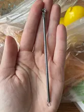 1 Uds de acero inoxidable Extractor de Blackhead removedor de agujas acné comedón, mancha, espinilla tratamientos para el acné para el cuidado de la piel belleza herramienta