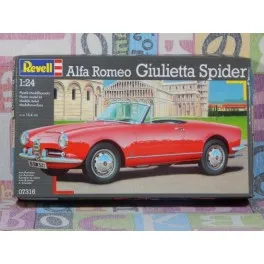 

ALFA ROMEO GIULIETTA SPIDER mounting KIT model for vehicle assembly in miniature Vintage automobile collection 1:24 scale
