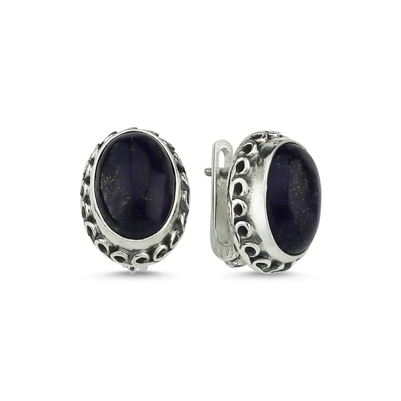 

Armagano Lapis Lazuli Stone Handwork Earrings