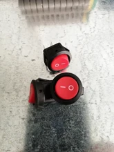 5 uds KCD1-105 pequeño barco de vuelta a interruptores basculantes Mini Negro Blanco Rojo 2 Pin-interruptor basculante