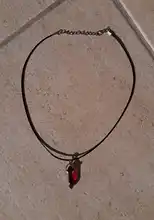 Colgante de cristal Natural con forma de columna Hexagonal para mujer, colgante de piedras, cadena de cuero, joyería