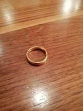 Anillo de compromiso dorado de lujo para pareja, joyería fina de estilo Simple a la moda, regalo de aniversario para hombre y mujer