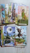 Cartas de Tarot de bruja para uso diario, guía mística, adivinación, entretenimiento, soportes de juego de mesa, venta al por mayor, 78 hojas/caja