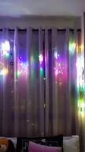 Lights Curtain-String Moon-Lamp Window-Decor Christmas Garland Fairy Icicle-Star LED